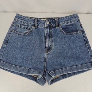 PacSun High-Rise Blue Denim Jean Shorts